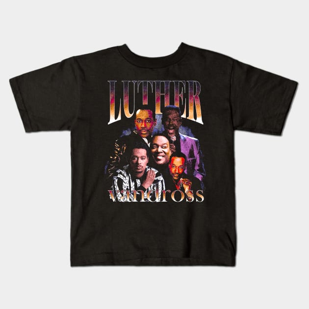 luther vandross Kids T-Shirt by Shaun Reichel